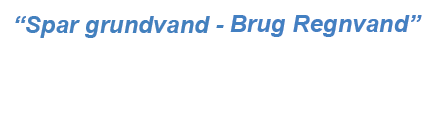 Regnvand til Toiletskyl
